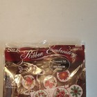 Vintage Bucilla Ribbon Embroidery Christmas Ornament Set Kit Sealed 1995