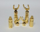 4 Pcs Y-spade Speaker Cable Connector