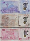 Mozambique New 3 Note Set 20 50 100 Meticais 2024 Unc Polymer   Ebs