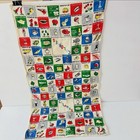 Vtg Calorie Tea Dish Towel Vintage Kitchen Linen Mcm Colorful 