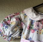 Vintage 90   s Dress Girls White Pink Floral Short Sleeve Dress Toddler Girls 4t