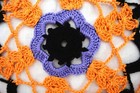36 Cm  14 Inch  Black  Orange  Purple  Crochet Halloween Doily  Ogrc30   360