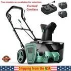 Electric Snow Blower Cordless - Brushless Corded 20  Width 10  Depth 23ft Throw