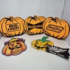 Lot Of 5 Mixed Vintage 1992 1991 Halloween Bud Light Dry Old Style Paper Signs