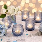 Votive Candle Holders Blue For Bridal Shower Tea Light Holders 16 Pcs Decor