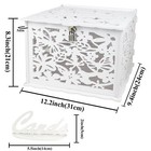 Wedding Card Box With Lock White Card Boxes For Wedding Receptions Gift Money   
