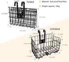 Basket For Electric Bike Folding Foldable Rear Bike Basket