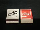 Lot Of 2 Vintage 1970s Matchbook Enjoy Coca Cola Unstruck Have A Coke And Smile