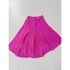 Asos Pink Asymmetrical Midi Skirt Slit Draped Flowy Spring Barbicore Resort 12 