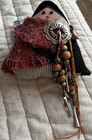 Vtg Patricia Bonds Gaetano 1988 Native American Inspired Doll Handmade Beaded