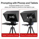 9 3 Teleprompter For Phone  Camera With App   Bluetooth Remote