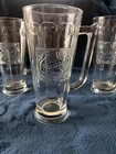 Vintage Falstaff Beer Glass Stein 16 Ounces  Set Of 4