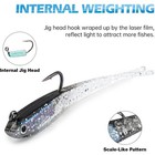 20pcs Soft Lead Fishing Lures Plastic Artificial Bait Bass Pike Trout Swimbait