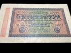 1923 Germany 20000 Mark Post Ww1 Pre Ww2 Banknote Paper Money Kaiser Vf-au