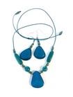 Tagua Nut Necklace Pendant And Matching Earrings Set