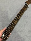 Round Head 22frets Roasted Flame Maple Electric Guitar Neck Gloss Replacement