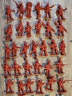 95 Pcs  Revolutionary War 54mm Plastic Soldiers American French British Hessian
