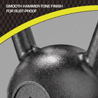 Athletic Works 50lb Kettlebell  Casting Iron  Durable Black Hammertone Finish