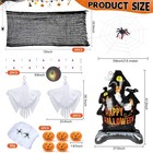 Halloween Golf Cart Decorations Kit 27 5 X 47 2 Inches  White  Black  Orange