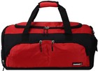 Foolsgold Large Sports Holdall Duffel Bag In Black red