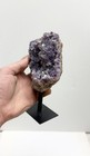 Large Amethyst Druzy On Metal Stand High Quality Geode Cluster