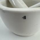 Coors Usa Lrg Porcelain Mortar   Pestle Medicine Bowl Pharmacy Science Lab Solid
