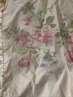 Vintage Simply Shabby Chic Pale Pink Floral Ruffled Pillow Sham Cottagecore King