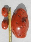 Vintage Atlantic Mold Baked mashed Potato Serving Dish W salt   Pepper