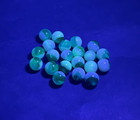 21 Jabo Attributed Uranium Glass Uv Reactive Swirl Marbles 5 8 Lot