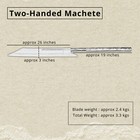 Custom Handmade Machete Carbon Steel Blade Long Handle Extremely Sharp Sheath