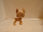 Littlest Pet Shop  no great Dane dog cream Tan blue Dot Eyes deco
