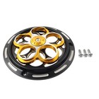 Gold Rotating Cooling Cover Engine Radiator Guard For Vespa Sprint Primavera 150