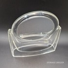 Vintage Lucite Tabletop Vanity Mirror Double Sided Swivel Mid-century Modern