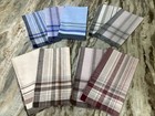 Nos Men   s Plaid Handkerchiefs Lot Of 9-vgc P-multicolors