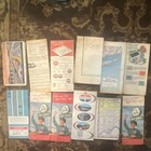Vintage  Highway Road Map Lot12 Gulf   Amoco  Sohio  Ohio  Pa  New York indiana 