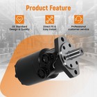 135rpm Hydraulic Motor Replacement Compact Hydraulic Motor High Torque Black