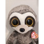 Ty Beanie Boos Sloth Zippy Plush Toy Stuffed Animal Glitter Eyes Kids Gift