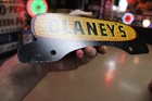 Rare 1950s Blaney s Hybrid Seed Corn Dealer Painted Metal Topper Sign Farm Barn
