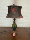 Stunning Kinzig Design Multicolored Swirl Optic Floral Electric Table Lamp  27 h