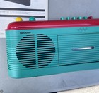 Vintage Sharp Qt-v40  gr  Green Stereo Radio Cassette Recorder W  Original Box