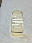 Vtg Chunky Lucite Bangle 1970s Transparent Wavy Modernist Bracelet 