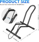 Adjustable Bike Floor Stand 16-29 Inch Wheel Indoor Bicycle Rack Garage