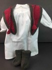 American Girl Addy Pj Nightgown Knit Grey Slippers heartwarmer pleasant Company