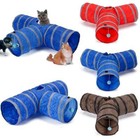 Collapsible Pet Cat Tunnel Tube Interactive Indoor Cats Peek Hole Kitten Toys Us