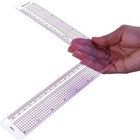 Westcott C-thru 8-inches 17cm L-square Inch metric Ruler  l-808