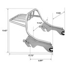 Detachable Two-up Luggage Rack For Harley Softail 2018-2026