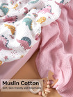 Muslin Changing Pad Cover For Baby Girls Boys  Soft And Breathable Cotton Diaper