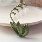 Lily Of The Valley Brooch Pin Vintage Movable Flower Brooch Pin Gift Idea