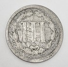 1866 Three  3  Cent Nickel  f - Fine Details     free Shipping  