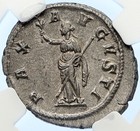 Maximinus I Thrax 236ad Silver Rare Ancient Roman Coin Pax Sceptre Ngc I106624
